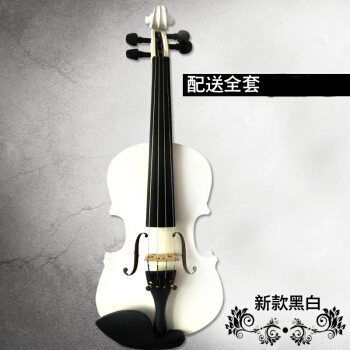 琴茲(Qin Ci)楽器初心者の子供、バイオリン成人、バイオリン配送全セクト3/4白黒