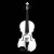 琴兹(Qin Ci)白バイオリン実木枫木云杉クラシーク演出大人の子供检定级バイオリン色1/8身长110センチ以上