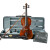 ギリス全ヨロッパ素材AAA演奏级バイオリン全手作り大人子供カステラ全ヨーロッパ素材マット1/4