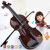 音楽を弾くことができます。バイオリンの最初の心を演奏します。子供楽器女の子の子のおもちゃんは39 cm木の赤い色です。松の香り张り纸