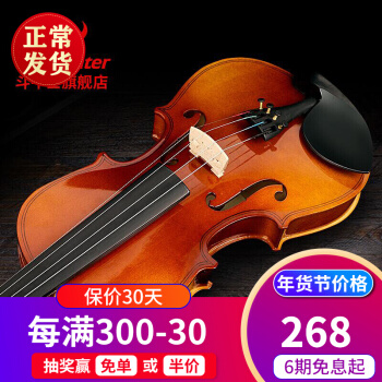 闘牛士(闘牛士)バイオリン成人児童初心者楽器检定入门真木手作り琴4-1古铜色(身长120 cm)